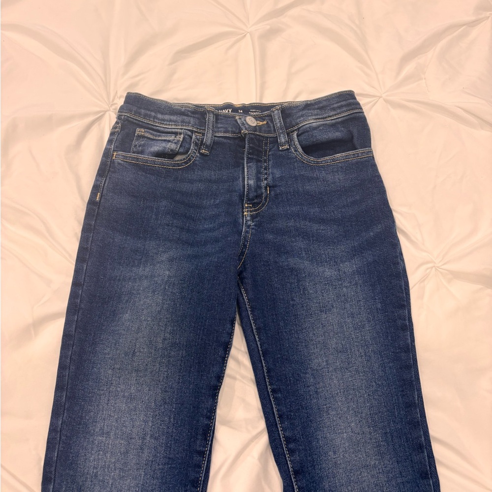Old Navy Dark Blue Straight Leg Jeans